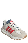 Adidas Originals Retropy E5 Sneaker In Off White/ Vivid Red/ Alumina