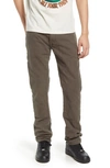 Cult Of Individuality Rocker Slim Rigid Straight Leg Carpenter Pants In Army Green
