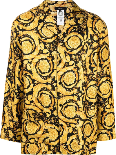 VERSACE BAROCCO SILK PAJAMA TOP