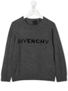 GIVENCHY LOGO嵌花针织毛衣