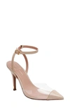 Linea Paolo Yuki Pointed Toe Pump In Clear/ Nude