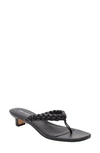 Lisa Vicky Beauty Heeled Flip Flop In Black