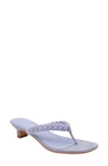 Lisa Vicky Beauty Heeled Flip Flop In Pale Purple