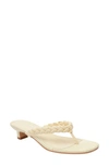 Lisa Vicky Beauty Heeled Flip Flop In Light Yellow