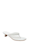 Lisa Vicky Beauty Heeled Flip Flop In White