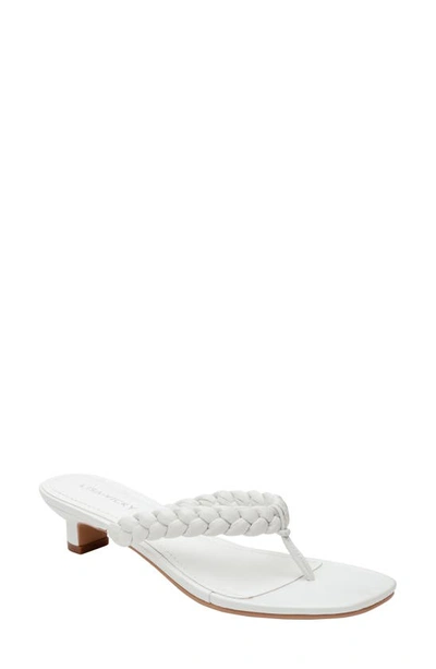 Lisa Vicky Beauty Heeled Flip Flop In White