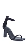 Natori Glow Leather Ankle-cuff Sandals In Black Suede