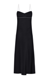 Anna October Black Waterlily Maxi Dress In Black