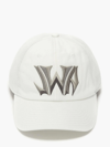 JW ANDERSON BASEBALL CAP WITH GOTHIC LOGO