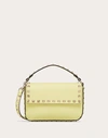 Valentino Garavani Rockstud Grainy Calfskin Pouch Woman Lime Sorbet Uni