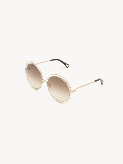 Chloé Round-frame Sunglasses In Grey