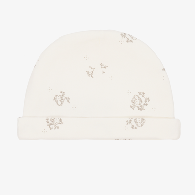 Tartine Et Chocolat Babies'  Ivory & Pink Cotton Hat