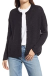 Madewell Bellaire Cardigan Sweater In True Black