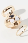 Urban Outfitters Heart Statement Ring Set In Gold