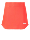 Reina Olga Maria Logo-print Skirt In Red
