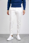 Teleria Zed Pantalone Cotone Lino In White