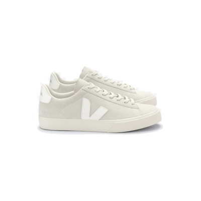 Veja Campo Leather Trainers In White