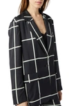 Equipment Verria Windowpane Check Silk Blazer In Trublumulti