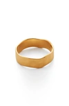 Monica Vinader 18ct Gold Plated Vermeil Silver Siren Muse Band Ring