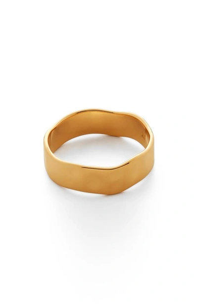 Monica Vinader 18ct Gold Plated Vermeil Silver Siren Muse Band Ring
