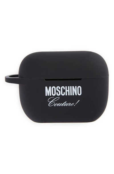 Moschino Logo Airpods Pro Case In Black