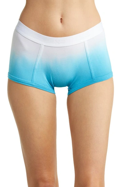 Tomboyx Stretch Modal Boyshorts In Gradient Flow