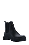Guess Yesses Bootie In Black/ Black Faux Leather