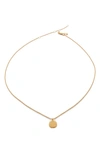 Monica Vinader Siren Petal Necklace In 18ct Gold On Sterling S