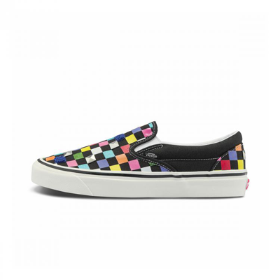 Vans Classic Slip-on "floral Checkerboard" Sneakers In Multicolour