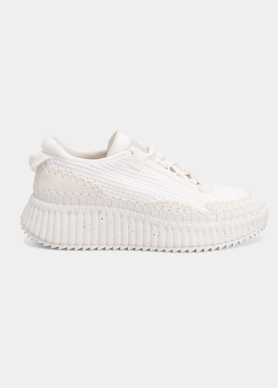CHLOÉ NAMA STITCH WALKING SNEAKERS