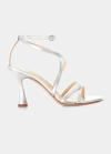 MARION PARKE LOTTIE LEATHER STRAPPY SANDALS