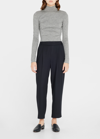 Vince Pleated Drapey Pull-on Pants In Coastal