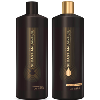 Sebastian Professionals Dark Oil Shampoo And Conditioner Super Size Regime Bundle
