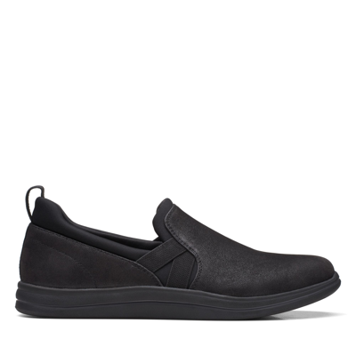 Clarks Breeze Bali Cloudsteppers Slip-on Sneakers In Black