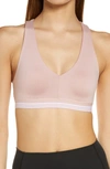 B.tempt'd By Wacoal B.active Racerback Sports Bralette In Blushing Pink