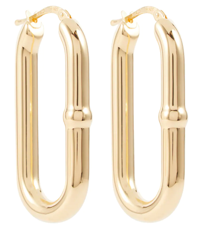 Bottega Veneta Chains Hoop Earrings In Yellow Gold