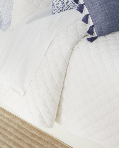 John Robshaw Layla White King Coverlet In White