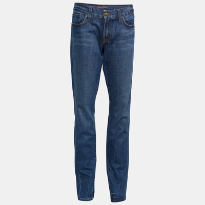 Pre-owned Ralph Lauren 888 Blue Denim Regular Fit Jeans L/waist - 35"