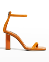 Natori Glow Suede Ankle-cuff Sandals In Desert Sun