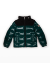 MONCLER BOY'S ADILIE JACKET W/ ZIP OUT HOOD