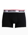 Moschino Men's 3-pack Logo Briefs In Black