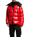 Moncler Zubair Down Puffer Jacket In Red