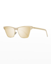 Givenchy Metal Cat-eye Sunglasses In Gldbrnmr