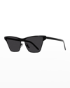 Givenchy Metal Cat-eye Sunglasses In Sblksmk