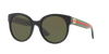 Gucci Green Round Ladies Sunglasses Gg0035sn 002 54 In Green