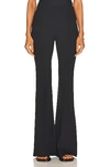 Rosetta Getty Pintuck Flare Scuba Pants In Black
