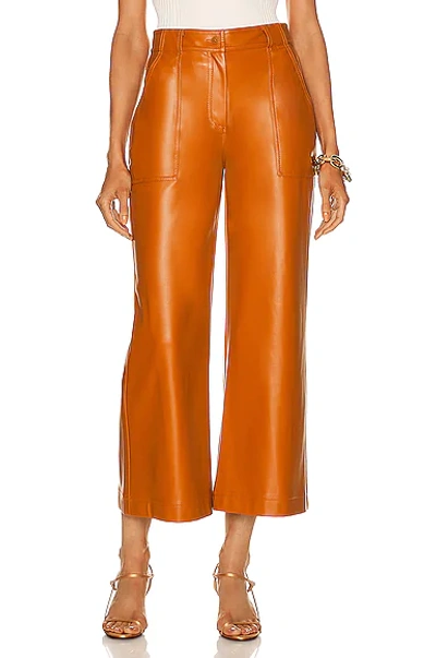 Jonathan Simkhai Judah Vegan Leather Pant In Copper