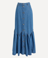 GANNI GANNI WOMEN'S DENIM MAXI-SKIRT