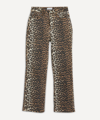 Ganni Betzy Cropped Jeans In Multicolour
