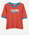 GANNI WOMEN'S LOGO GRAPHIC T-SHIRT